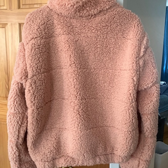 Half Zip Teddy Sweatshirt - Picture 2 of 5